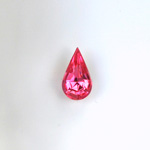 Glass Point Back Foiled Tin Table Cut (TTC) Stone - Pear 10x6MM ROSE