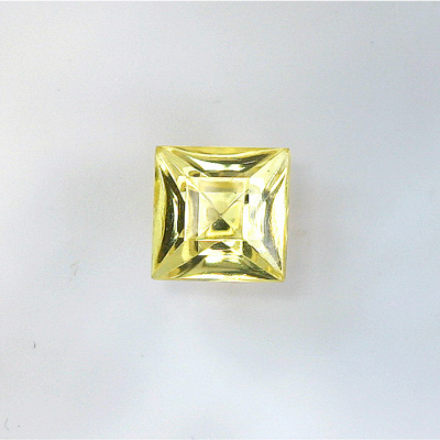 Glass Point Back Foiled Tin Table Cut (TTC) Stone - Square 10x10MM JONQUIL