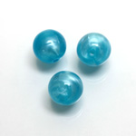 Plastic Moonlite Bead - Smooth Round 12MM MOONLITE BLUE