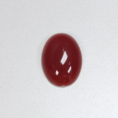 Plastic Flat Back Opaque Cabochon - Oval 25x18MM CORNELIAN