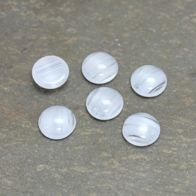 Glass Medium Dome Cabochon - Round 09MM BLUE QUARTZ