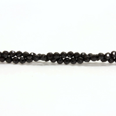 Gemstone Bead - Faceted Round 04MM BLACK ONYX