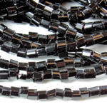 Czech Glass Seed Bead - 2 Cut Hex 9/0 JET 23980