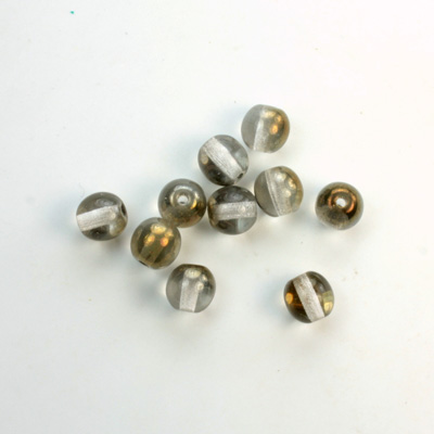 Czech Pressed Glass Bead - Smooth Round 06MM VALENTINITE