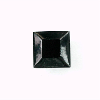 Glass Point Back Tin Table Cut (TTC) Opaque - Square 12x12MM JET