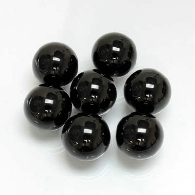 Gemstone No-Hole Ball - 12MM BLACK ONYX