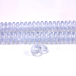 Czech Pressed Glass Bead - Smooth Rondelle 6MM LT SAPPHIRE