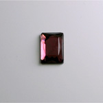 Glass Flat Back Foiled Rauten Rose - Cushion 14x10MM AMETHYST