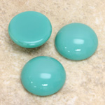 Glass Medium Dome Cabochon - Round 18MM TURQUOISE