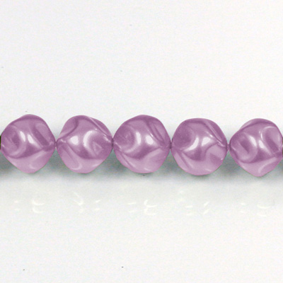 Czech Glass Pearl Bead - Baroque Round 08MM LILAC 70429