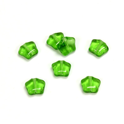 Czech Pressed Glass Bead - Star 08MM OLIVINE