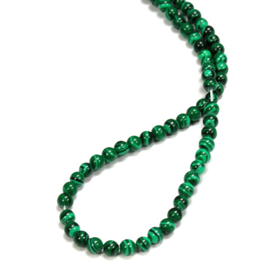 Imitation Gemstone Bead Smooth Round 04MM IMITATION MALACHITE