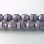 Czech Glass Fire Polish Bead - Round 10MM MOONSTONE AMETHYST