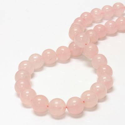 Gemstone Bead - Smooth Round 12MM ROSE QUARTZ