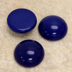 Glass Medium Dome Cabochon - Round 18MM LAPIS BLUE