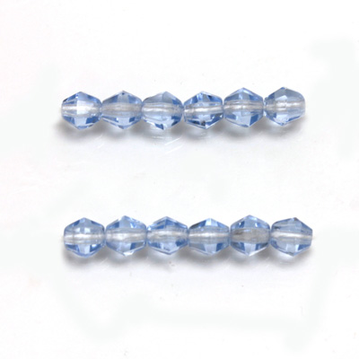 Czech Glass Fire Polished Bead - Bicone 05MM LT SAPPHIRE