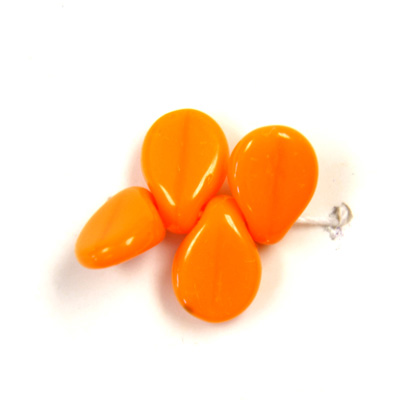 Preciosa Czech Pressed Glass Bead - Pip 5x7MM ORANGE