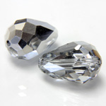 Preciosa Crystal Bead - Pear 15x10MM COMET ARGENT LIGHT HALF