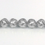 Czech Glass Pearl Bead - Baroque Round 12MM LT GREY 70483