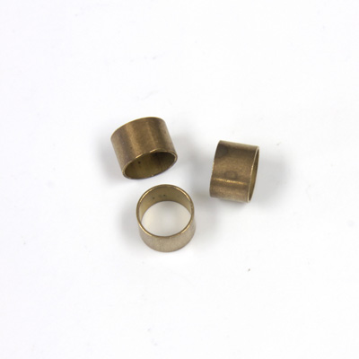 Brass Machine Made Bead - Tube 03x4MM RAW BRASS