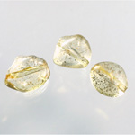 Plastic  Bead - Mixed Color Smooth Baroque Small 3 Part Mixed GOLD DUST on CRYSTAL