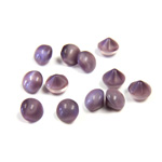 Glass Point Back Buff Top Stone Opaque Doublet - Round 24SS AMETHYST MOONSTONE