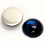 Plastic Flat Back Foiled Cabochon - Round 20MM MONTANA