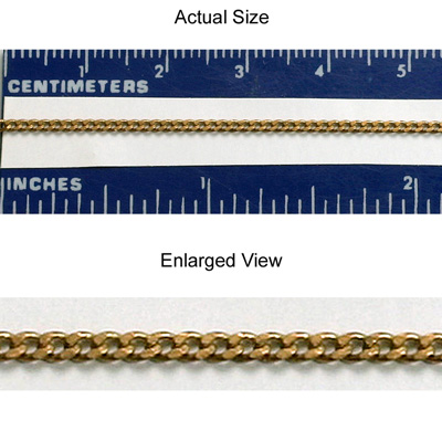 Brass Chain 1.45MM CURB