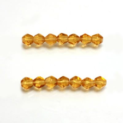 Czech Glass Fire Polished Bead - Bicone 04MM TOPAZ