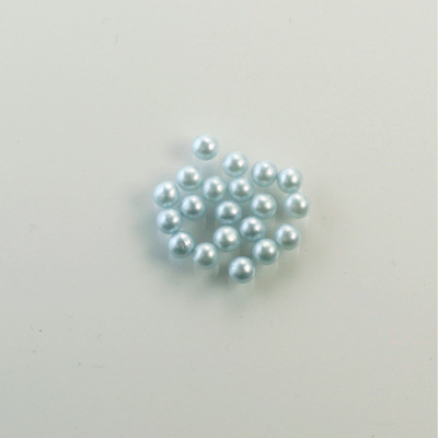 Czech Glass Pearl No-Hole Ball - 1.5MM LT BLUE 70462