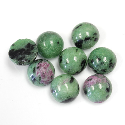 Gemstone Cabochon - Round 10MM ZOISITE RUBY