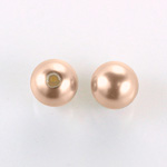 Czech Glass Pearl 1-Hole Ball - 14MM LT ROSE 70424