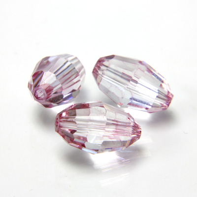 Preciosa Crystal Bead - Olive 09x6MM LT PINK