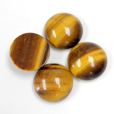 Gemstone Cabochon - Round 15MM TIGEREYE