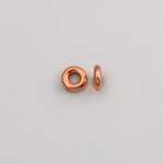 Metalized Plastic Smooth Bead - Ring 06MM COPPER