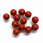 Gemstone No-Hole Ball - 08MM RED JASPER