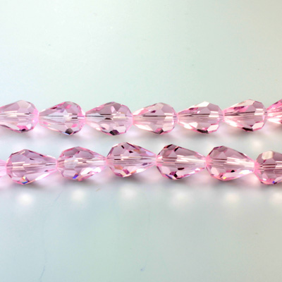 Chinese Cut Crystal Bead - Pear 09x5MM ROSALINE