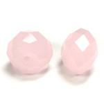 Chinese Cut Crystal Bead - Rondelle 09x12MM OPAL PINK