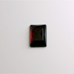 Glass Flat Back Foiled Rauten Rose - Cushion 14x10MM GARNET