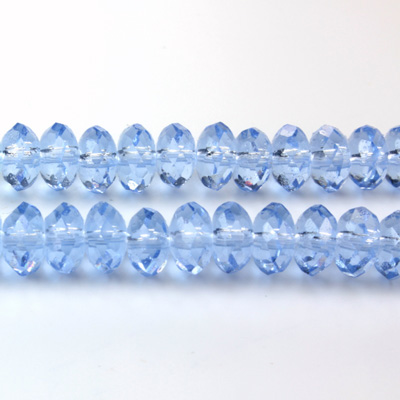 Chinese Cut Crystal Bead - Rondelle 04x6MM LIGHT SAPPHIRE