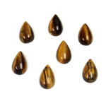 Gemstone Cabochon - Pear 10x6MM TIGEREYE