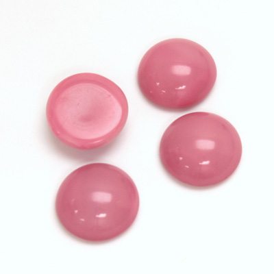 Glass Medium Dome Cabochon - Round 13MM MOONSTONE PINK