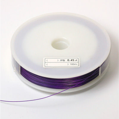 Nylon Coated Beading Wire PURPLE 0.45MM