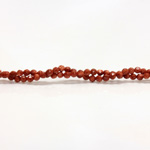 Man-made Bead - Faceted Round 03MM BROWN GOLDSTONE