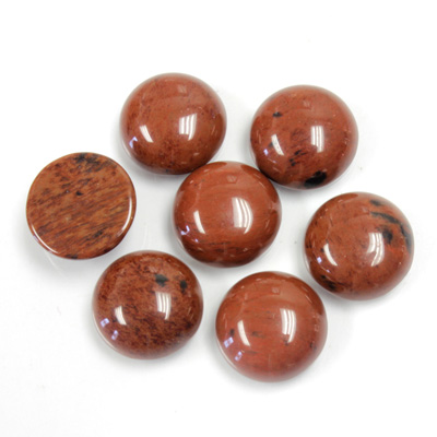 Gemstone Cabochon - Round 11MM RED OBSIDIAN