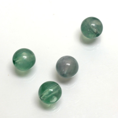 Plastic  Bead - Mixed Color Smooth Round 10MM LIGHT GREEN SILK