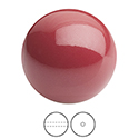 Preciosa Crystal Nacre Pearl Bead - Round 05MM CRANBERRY