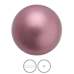 Preciosa Crystal Nacre Pearl Bead - Round 05MM LT BURGUNDY