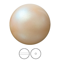 Preciosa Crystal Nacre Pearl Bead - Round 05MM PEARLESCENT YELLOW