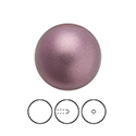 Preciosa 1/2 Drilled Crystal Nacre Pearl - Round 04MM LIGHT BURGUNDY